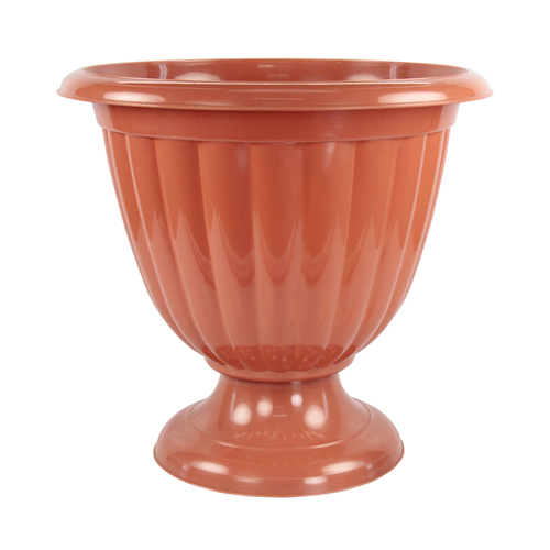 Вазон Жасмин 6л коричневый на низкой ножке (Альтерн)(10шт)