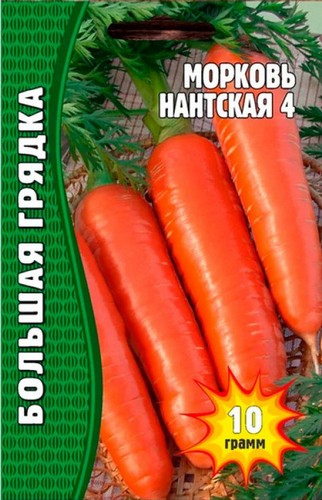 Морковь Нантская 4 Большая грядка 3500шт (Ред.сем)