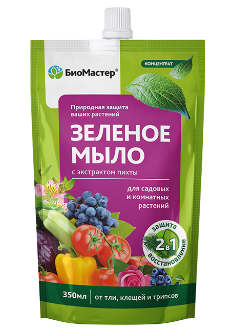 Мыло Зеленое 350мл с пихтов экстр (БиоМастер)(25шт)