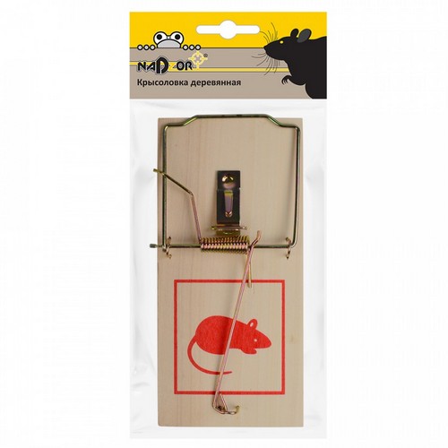 Крысоловка деревянная 16,5х8см (Надзор)(50шт)