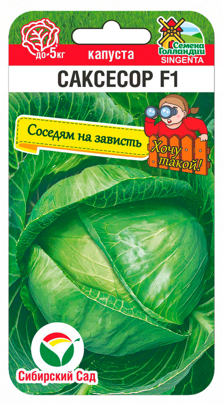 Капуста белокочанная Саксесор F1 10шт (Сиб Сад)