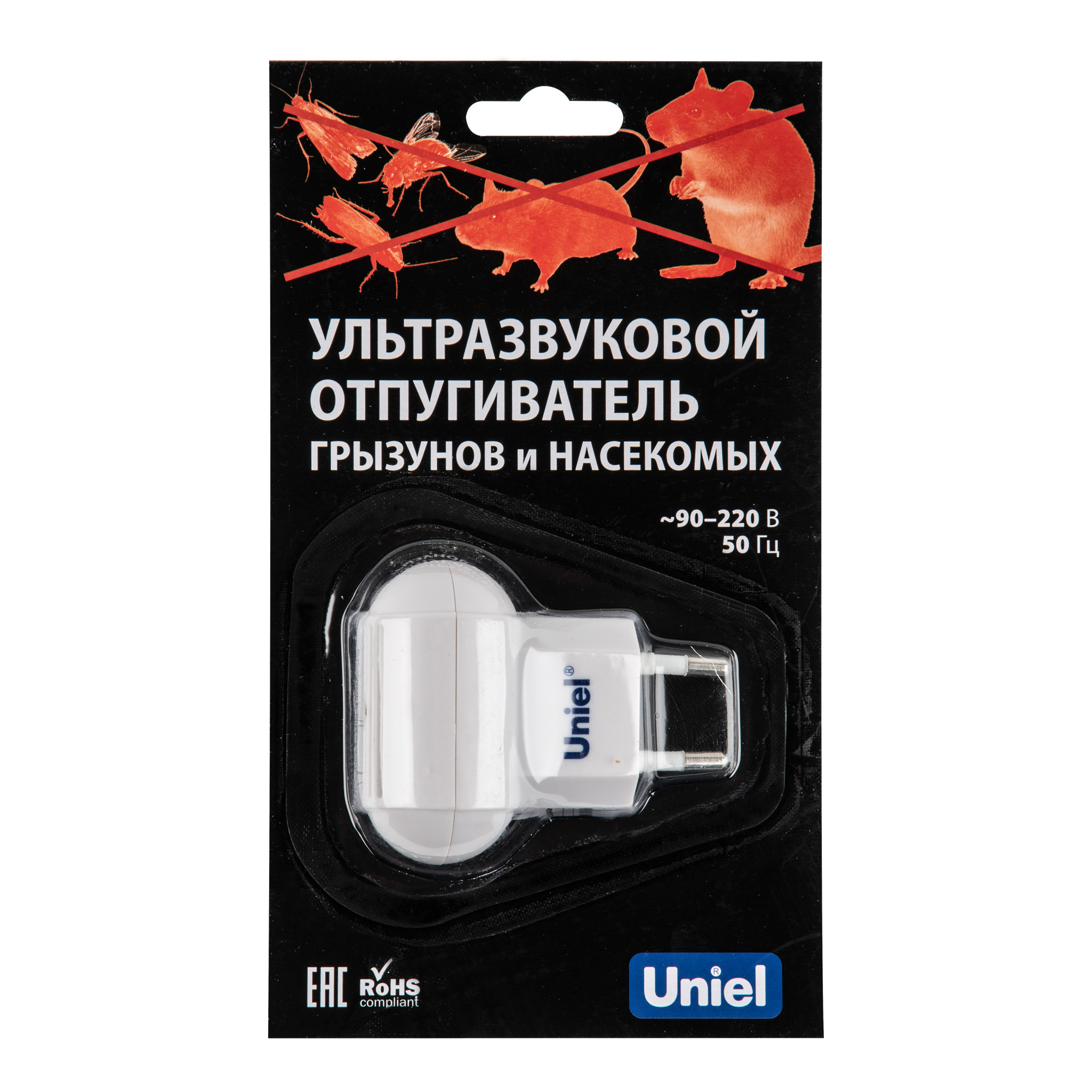 Ультразвуковой отпугиватель насекомых и грызунов S до 30м2 UDR-E10 WHITE  