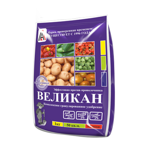 Великан (20-9-9) 1кг (Вика)(25шт)(1000шт)