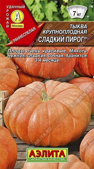 Тыква Сладкий пирог крупноплодная 1г (Аэлита)