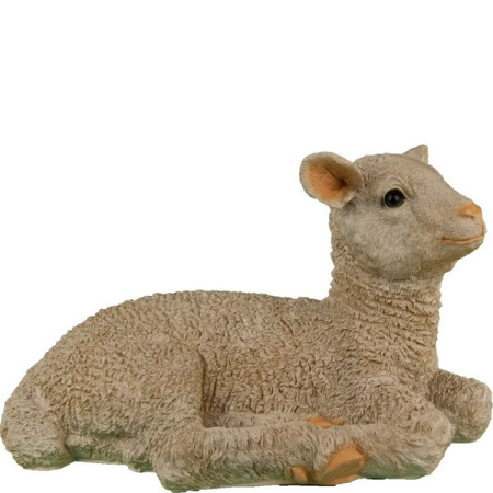 Садовая фигура Овечка лежачая средняя 12531-2 (38х25х23см) (М)