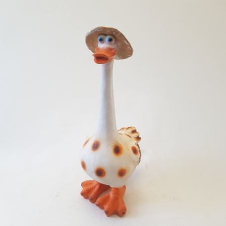 Садовая фигура Гусь в шляпе малый (АгроФор)