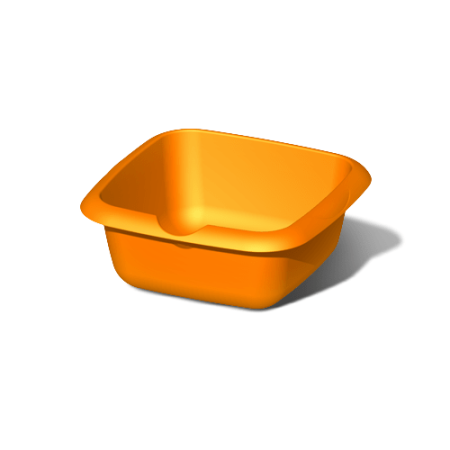 Таз 7л квадратный Ангара (Юнис)(30шт)