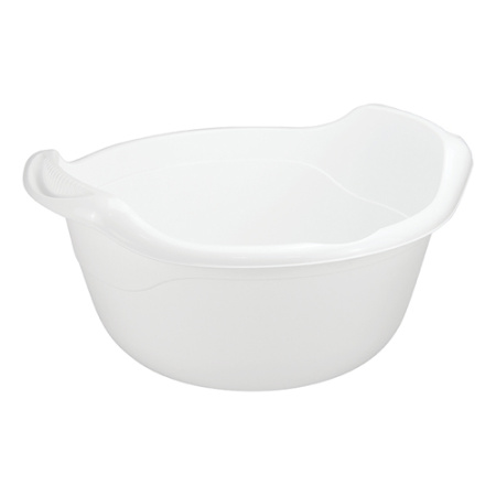 Таз 24л пластик круглый 2508М белый (М-пласт)